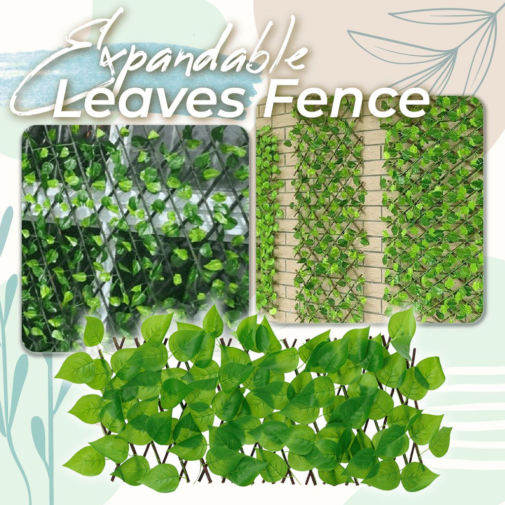 Expanding Fence Retractable Fence Garden Leaf Garden Fence Screening Roll UV Fade Protected Privacy Artificial Fence Wall Ivy