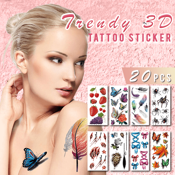 Waterproof 3D Tattoo Stickers (20PCS)