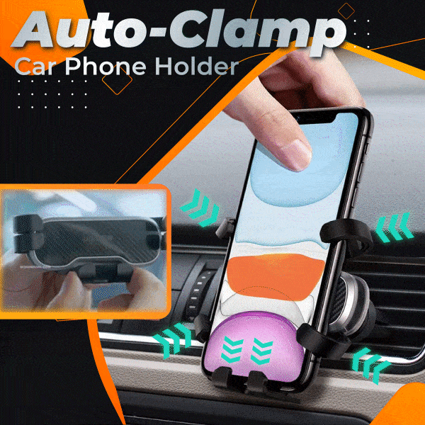 Auto-Clamp Car Phone Holder Gravity Small Car Phone Holder For Phone For Car Universal Smartphone Holder Air Vent Clip Mounts Stand GPS Bracket Accessories