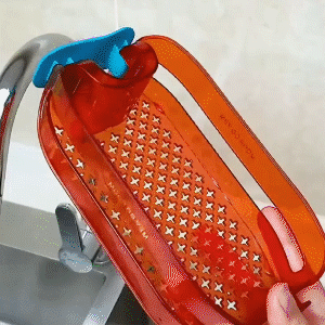 2 in 1 Home Sink Sponge Holder No Punching Faucet Rack Drain Rack