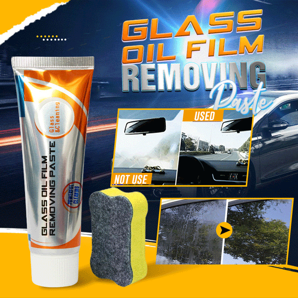Car Glass Oil Film Removing Paste Windshield Glass Dirt Cleaning Paste Descaling Agent Heavy Dirt Remover For Car Window Glass