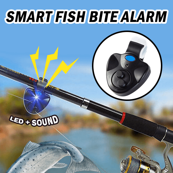 Electronic Fish Bite Universal Fishing Alarm Finder Sound Alert LED Light Clip On Fishing Rod Fishing Bite Alarm Fishing Tools