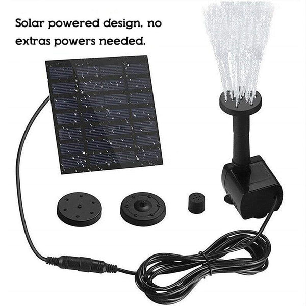 1.2W Solar Water Pump Pool Solar Fountain Pond Garden Water Sprinkler Sprayers Solar Fountain Garden Pond Decoration Fountain