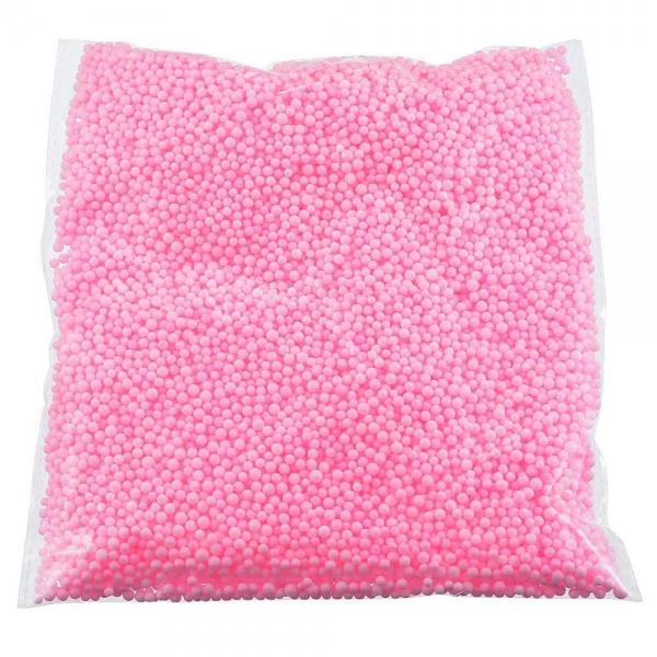 2.5-3.5mm Foam Balls DIY Slime Decor Accessories Styrofoam Bead Balls Pink