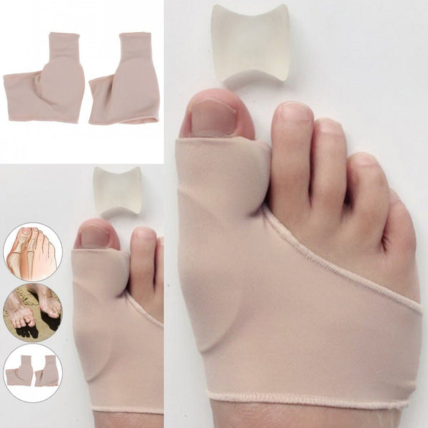 1 Pair Bunion Corrector Gel Pad Stretch Nylon Hallux Valgus Protector Guard Toe Separator Orthopedic Protector New Hot