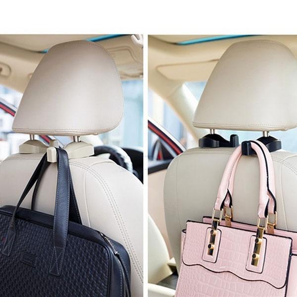 1 Pair Car Seat Mounted Clip Hanger Coat Hook Random Delivery