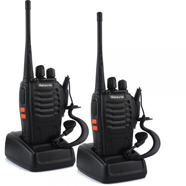 1 Pair Retevis H-777 Walkie Talkie UHF 400-470MHz 3W 16CH w/ Flashlight