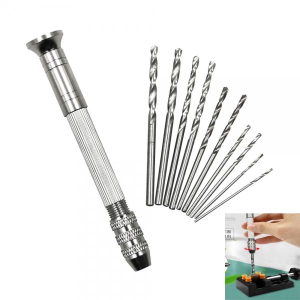 10 in 1 Hand Boring Drill Manual Punching Set