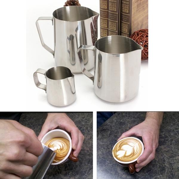 1000ML Stainless Steel Latte Coffee Milk Pitcher Frothing Jug