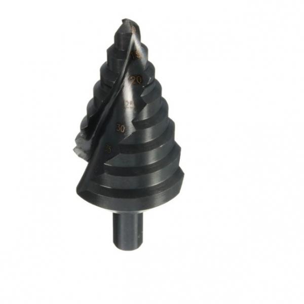 10-45mm HSS Spiral Grooved Step Drill Bit Nitriding Black Groove Core Hole Cutter Bit