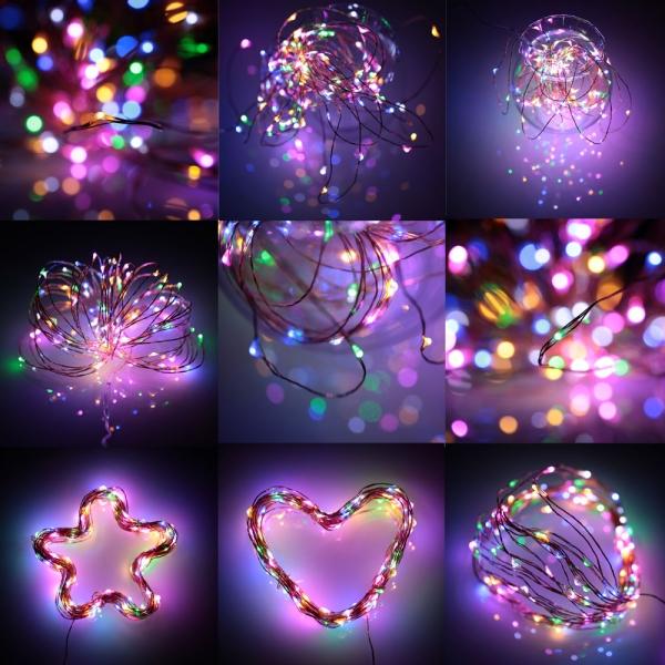 10M 100 LED USB Copper Wire Flexible String Fairy Light Wedding Christmas Decor RGB