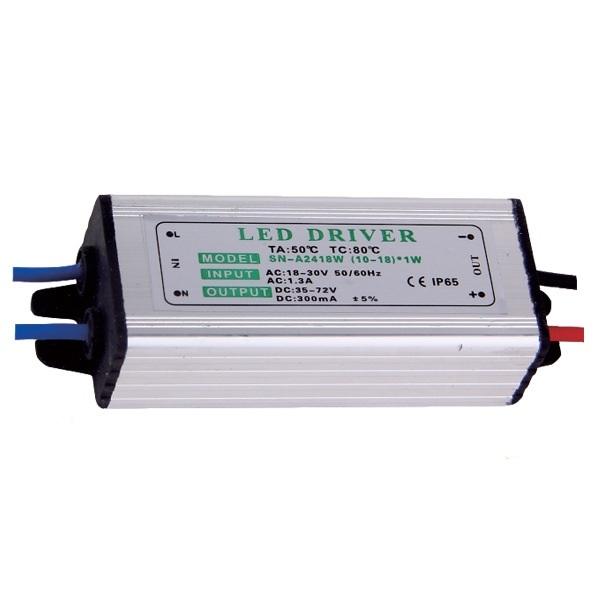 10W Waterproof High Power Supply LED Driver AC85-265V