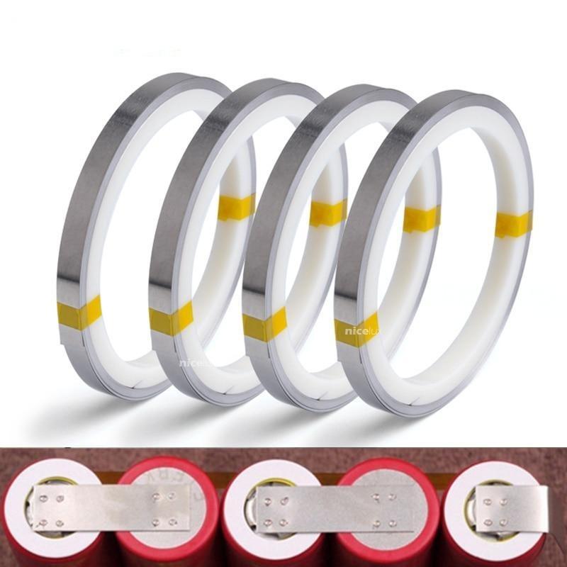 5M Li-ion Battery Nickel Plated Steel Strip Connector 0.1mm Steel Belt Spot Weld Machine Battery Welder 18650