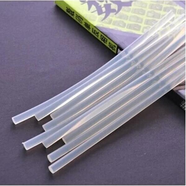10pcs 7 x 200mm Practical Hot Melt Adhesive Silica Gel Glass Melt Glue Sticks Translucent