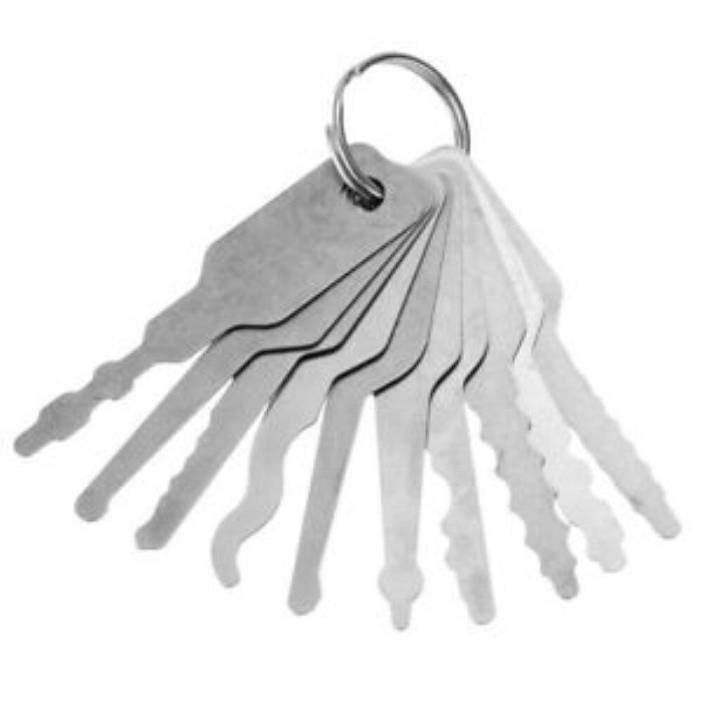 10pcs Car Auto Lock Out Emergency Kit Dual Sided Unlock Door Open Tool Key Kits Universal Car Repair Tool