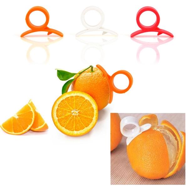 10pcs Orange Opener Cutter Plastic Citrus Peeler Random Delivery