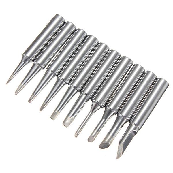 10pcs Solder Iron Tips for Hakko Soldering Rework Station Silver
