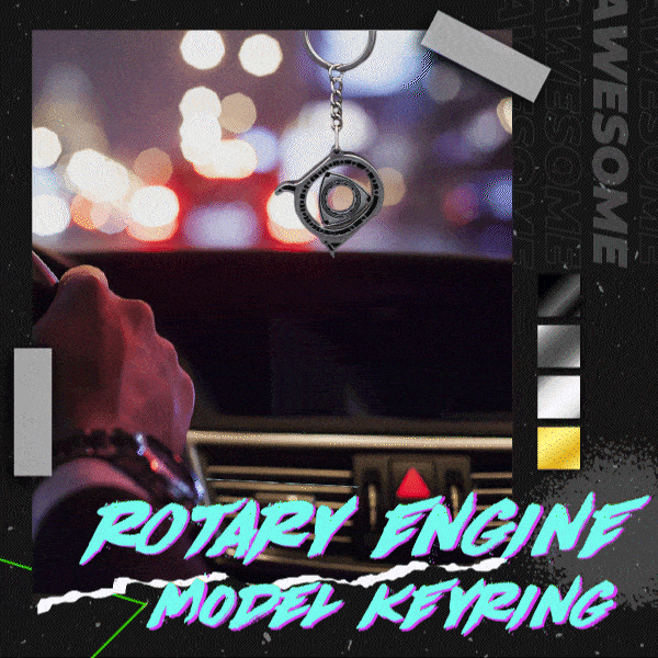 Rotary Engine Model Keyring