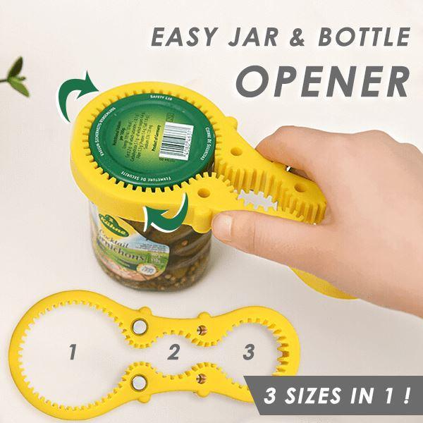 3-in-1 Jar Opener Screw Cap Jar Bottle Opener Can Opener Manual Non-slip Twist Cap Bottle Launcher Opener Kitchen Gadget
