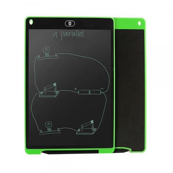 12 Inch LCD Update Multi-Function Writing Tablet 3 in 1 Mouse Pad Ruler Digital Graphic Tablets Electronic Handwriting Pads Drawing Board and Pen for Kids Children Black