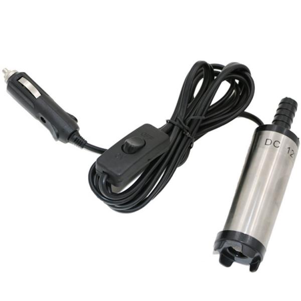 12V  Car Diesel  Water Oil Submersible Pump With Removable Filter Car Cigarette Lighter Power