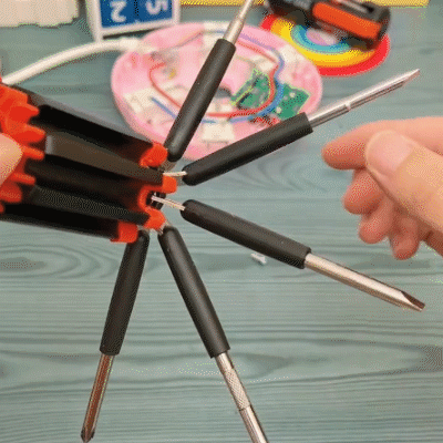 8 in 1 Screwdriver Set Multi Tool With LED Light