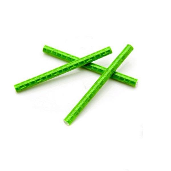 12pcs Bicycle Wheel Spoke Reflector Reflective Mount Clip Tubes Set Green