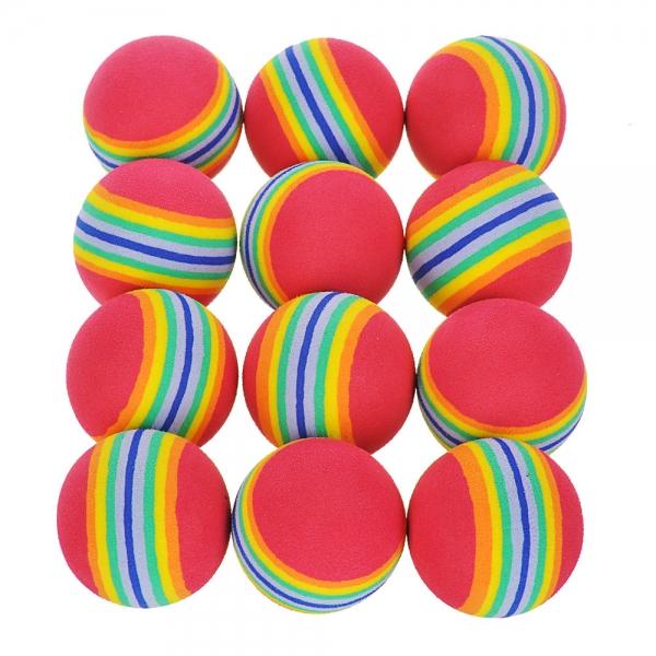 12pcs TOURLOGIC Indoor Practicing PE Golf Balls Red