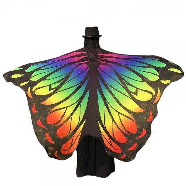 130x200cm Butterfly Bohemian Chiffon Beach Towel Women Shawl Skirt Bath Towel Tapestry - #04