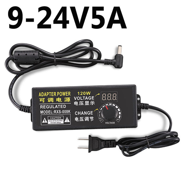 Adjustable Power Switching 9‑24V 5A Voltage Regulation DC Regulator Adapter AC 110‑240V