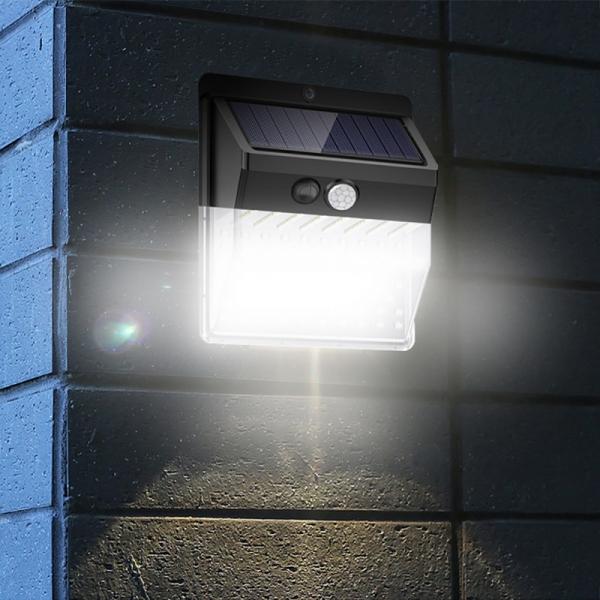 136 LED Outdoor Sensor Solar Light Integrated Waterproof Garden Wall light