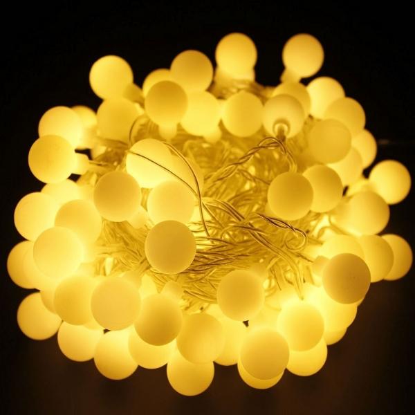 13M 100 LED Fairy Globe String Light Berry Ball Lamp Warm White UK Plug