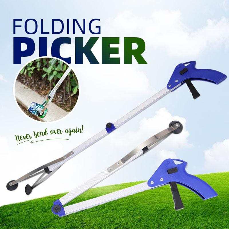 Folding Picker Stainless steel extractor no need to bend over