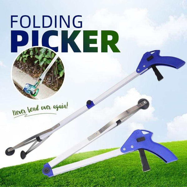 Folding Picker Stainless steel extractor no need to bend over