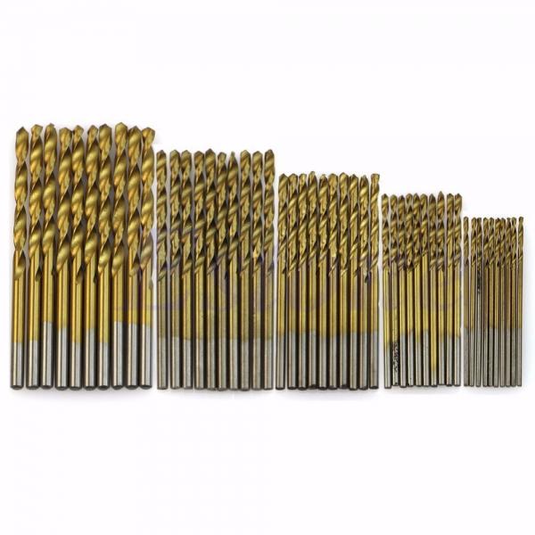 13pcs 1/1.5/2/2.5/3mm HSS Titanium Coated High Speed Steel Drill Bits Set Brown