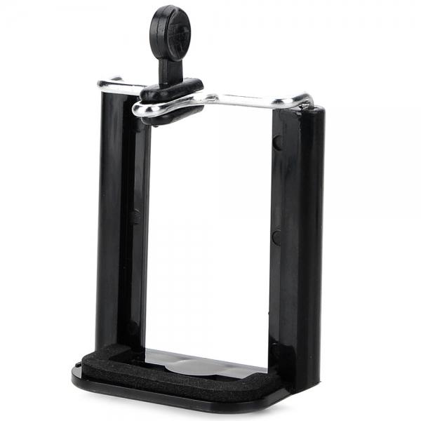 1/4inch Screw Nut Plastic Desktop Cellphone Holder for MP4/GPS/iPhone 4/5/Samsung and More Black