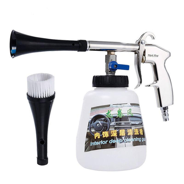 High Pressure Air Opearted Car Washer Eqiupment Foam Machine Automobiles Water Gun Car Dry Cleaning Gun Car Interior Deep Clean Washing Accessories Tornado Cleaning Tool Styling