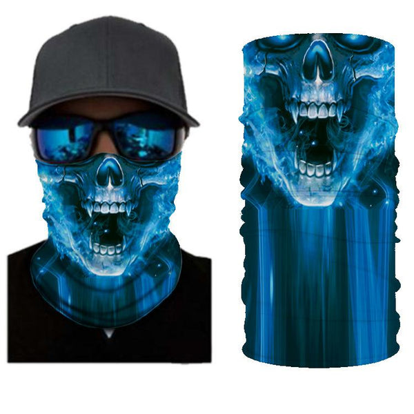 Reusable Bandana Skull 3D Printed Multi-Purpose Insect Mask Sports Outdoor Wristband Magic Turban