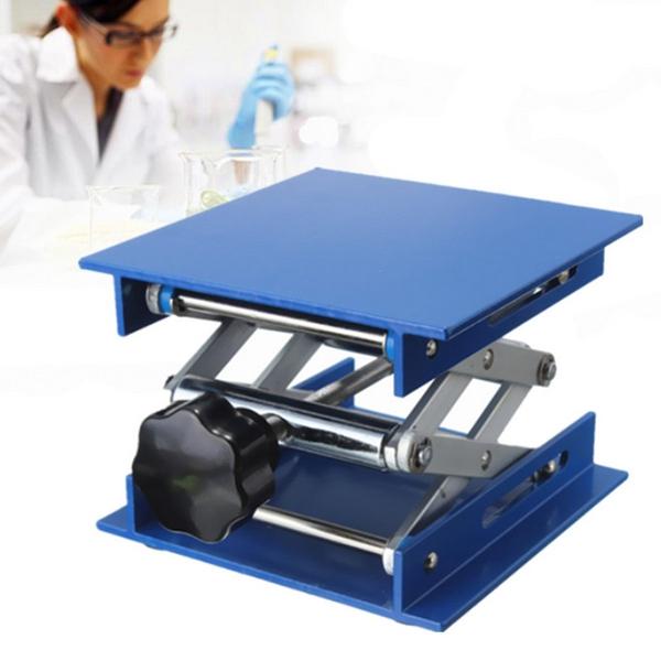 150 x 150 x 250mm Aluminum Oxide Manual Control Laboratory Lifting Platform