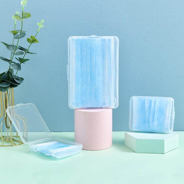 Portable Mask Case Household Dustproof Mask Box Storage Mask Container Organizer Moistureproof Box