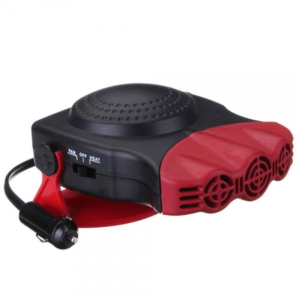 150W 2 in 1 Car Heater Heating and Cool Fan Windscreen Demister Defroster Red