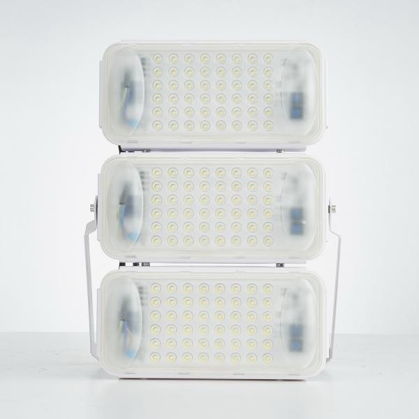 150W AC90-260V 60° Beam Angle LED Flood Spot Light IP67 Waterproof Outdoor Garden Security Landscape Light Stadium Lights Work Lights - White Shell Warm White Light
