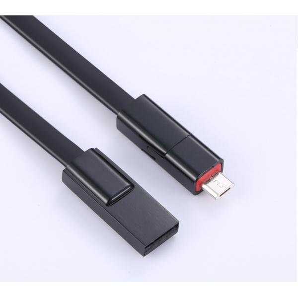 1.5m/5ft 2in1 Renewable Repairable Data Sync & Fast Charging Cable for iPhone - Black