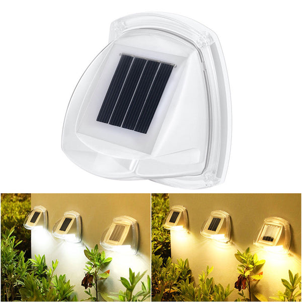 2PCS/4PCS Solar 8LED Transparent Wall Light Bulb For Courtyard Park Garden Decorative Lighting Lamp Solar Intelligent Induction Light New