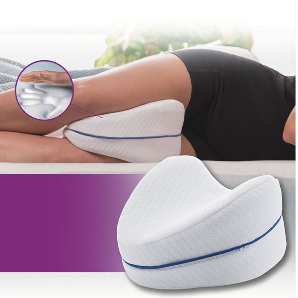 Memory Comfy Leg Pillow Helps Relieve Back Hips Legs Knees and Sciatica for All Ages