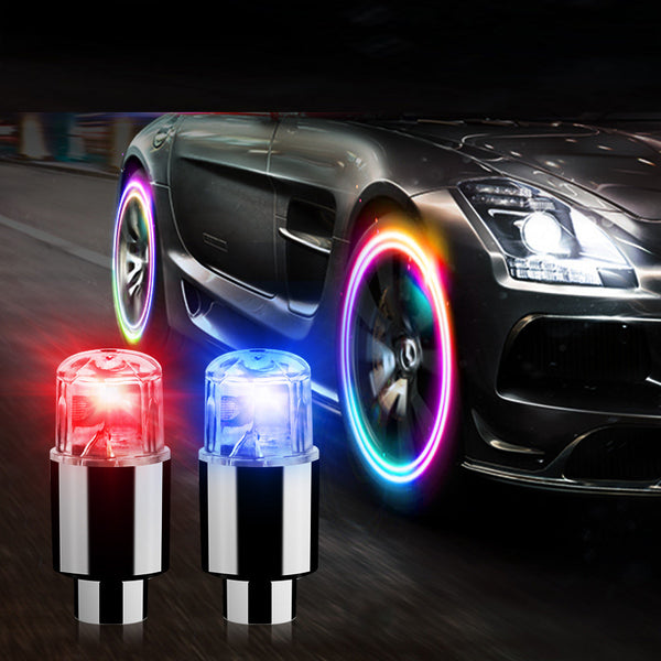 4PCS/8PCS Car colorful intelligent dual-sensing tire light wheel light valve hot wheel light
