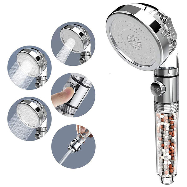 3rd Gear Adjustment Ionic Filtration Shower Head