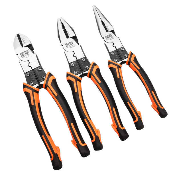 Multi-function Wire Cutter Orange Multifunctional Universal Diagonal Pliers Needle Nose Pliers Hardware Tools Universal Wire Cutters Electrician