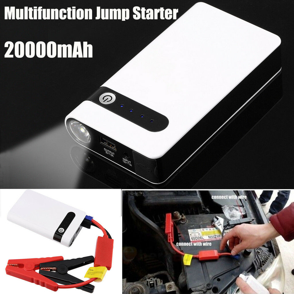 Car Emergency Starter Power Battery Charger Mobile Backup Lighter Rechargeable Reasure