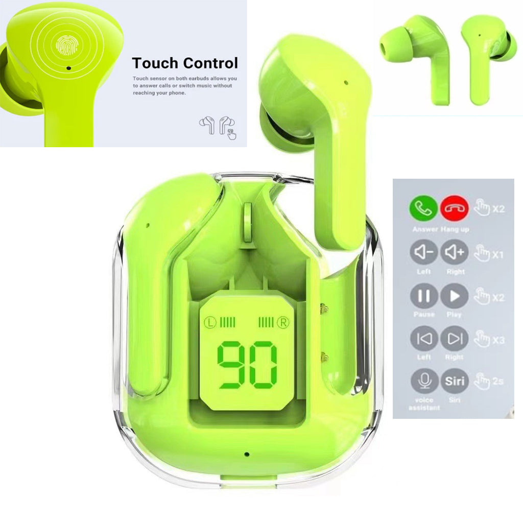 2023 TWS Wireless Bluetooth Headphones with ENC Noise Canceling LED Digital Display Smart Touch Control